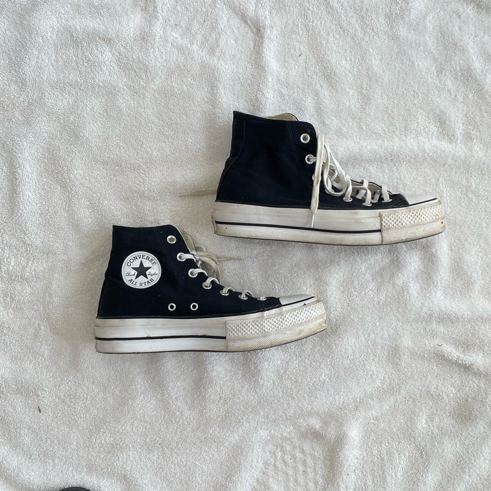 Converse Black and White High-Top Sneakers